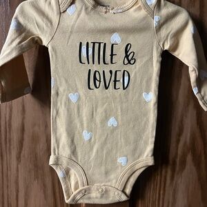 Yellow Heart Kids Onesie